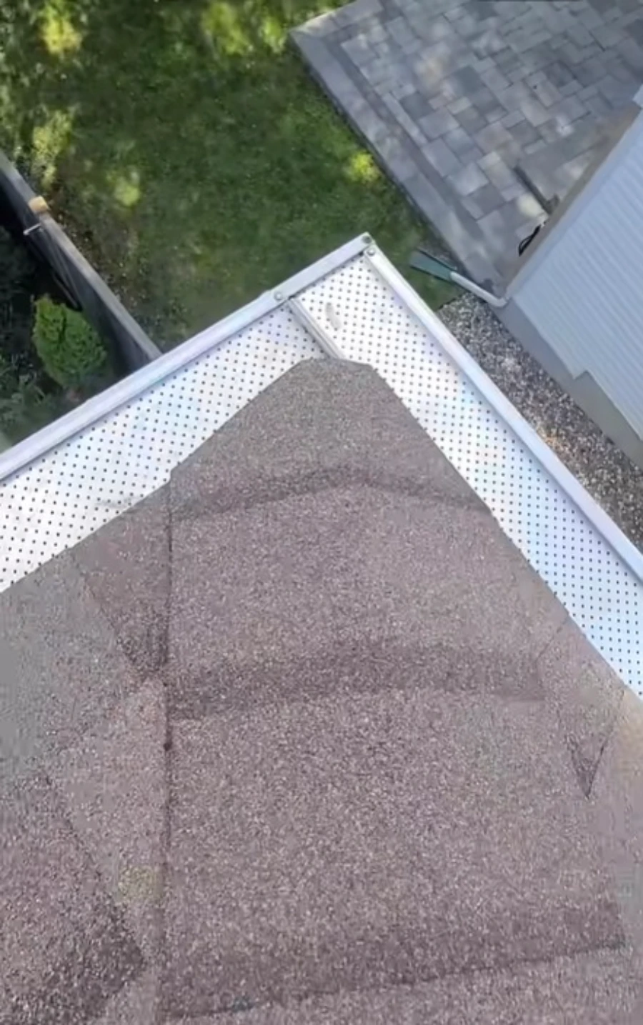 Stainless steel micro-mesh gutter guard installed in Roseville CA