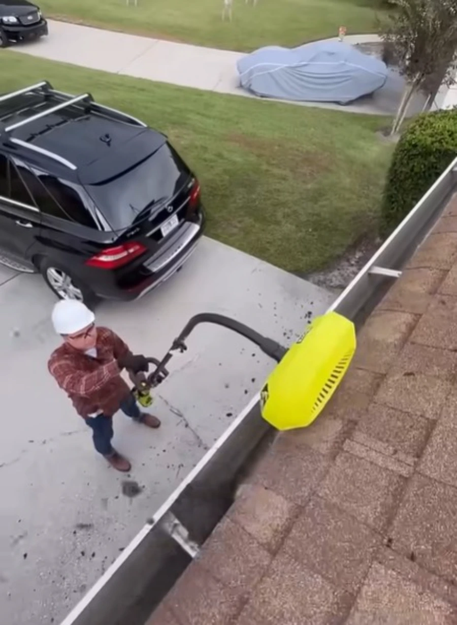 Professional pressure gutter cleaning before rain season in Roseville CA