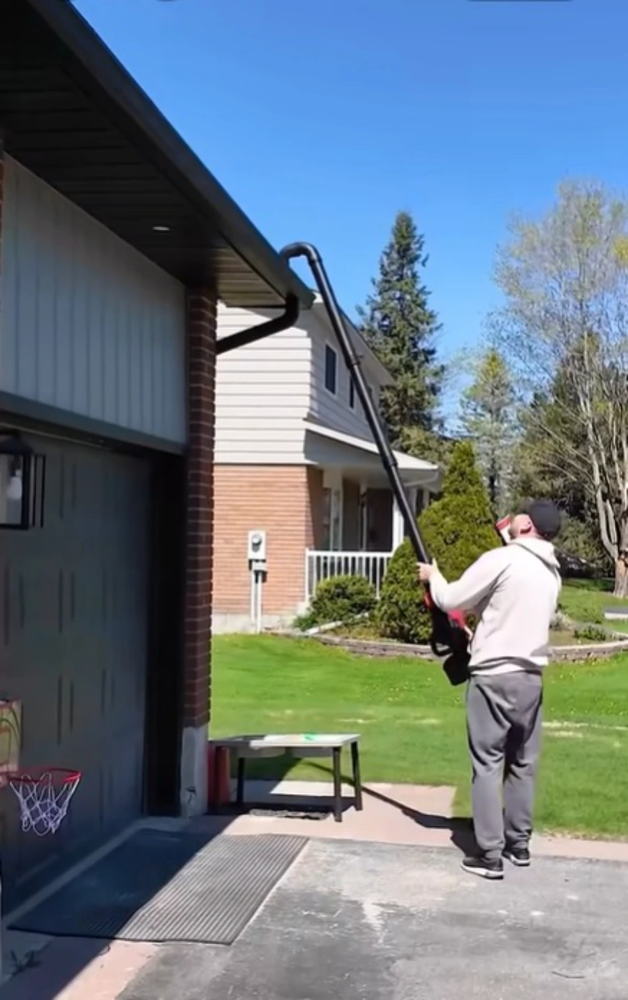 Downspout flushing service Roseville CA