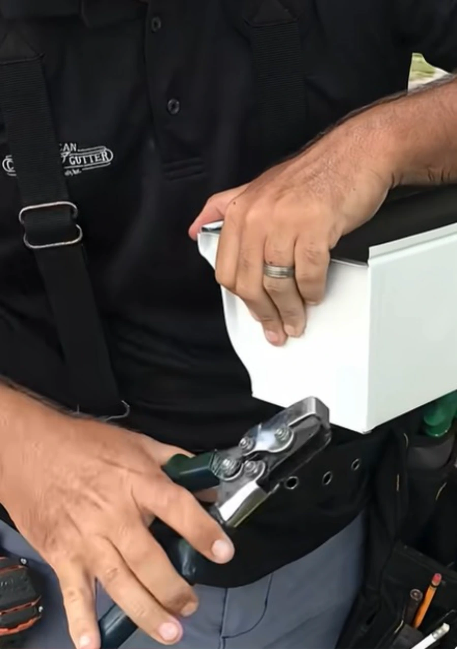 Reverse curve gutter guard repair in Roseville CA